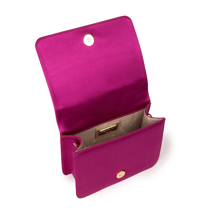 Roberta Gandolfi Sirenetta Mini bag in raso di seta e manico gioiello Vendite Flash
