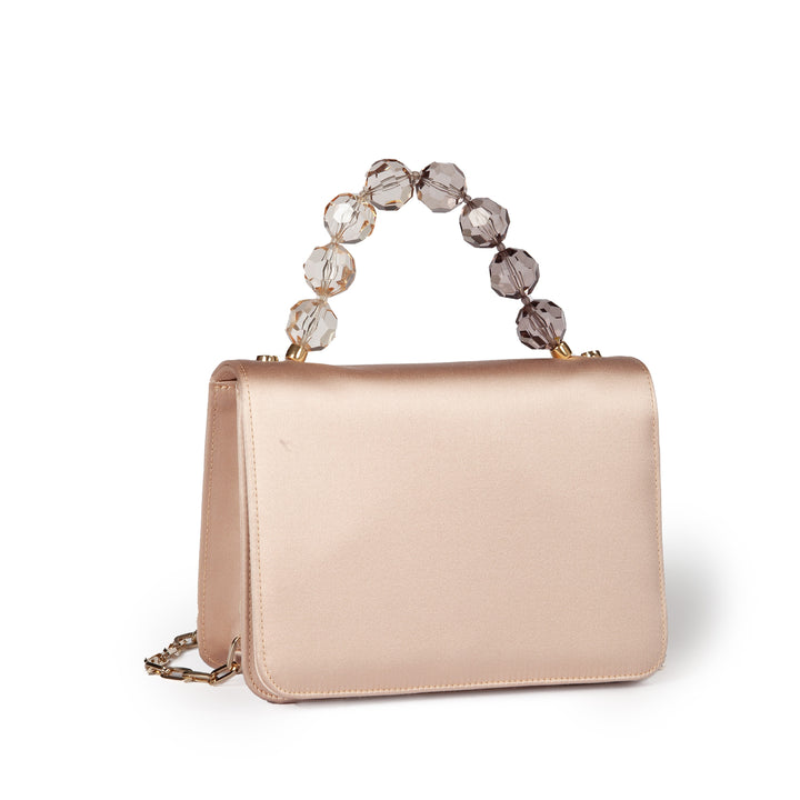 Roberta Gandolfi Sirenetta Mini bag in raso di seta e manico gioiello Negozio