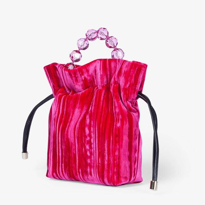 Roberta Gandolfi Sirenetta Tulip Velluto Plissè e manico gioiello Shopping Online