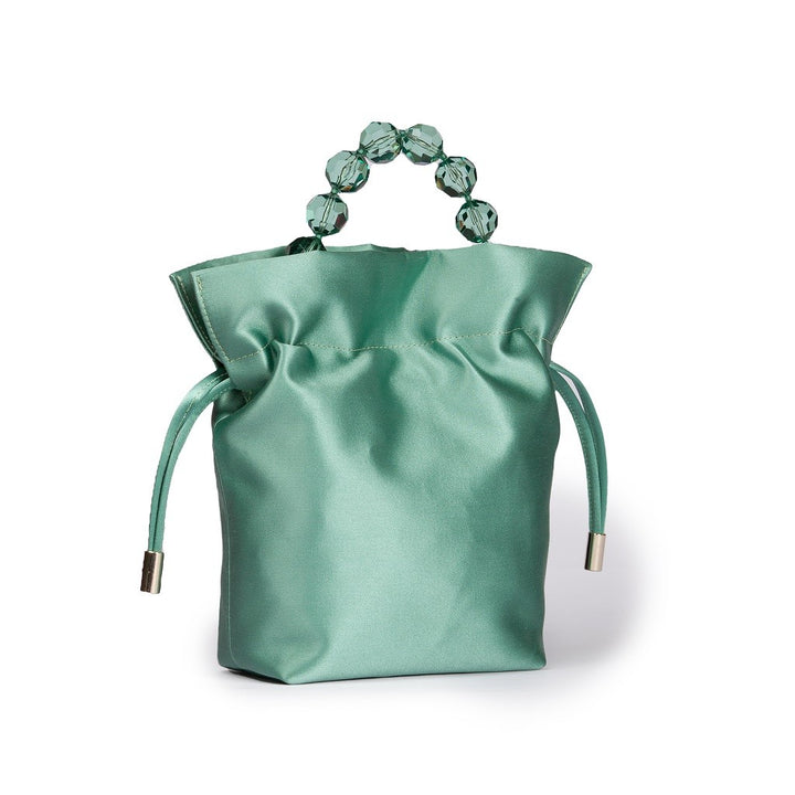 Roberta Gandolfi Sirenetta Tulip mini secchiello in raso di seta e manico gioiello Offerta