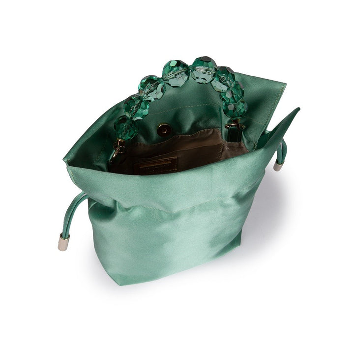Roberta Gandolfi Sirenetta Tulip mini secchiello in raso di seta e manico gioiello Offerta