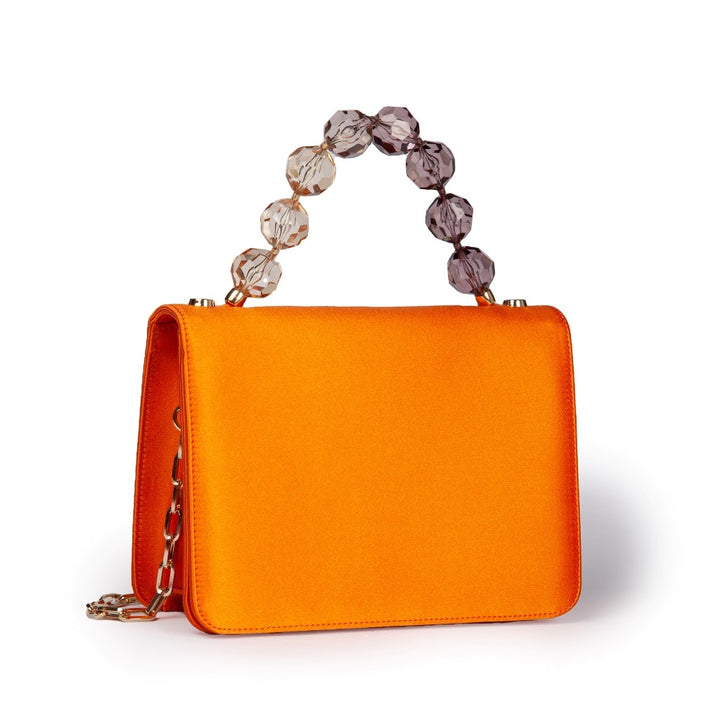 Roberta Gandolfi Sirenetta Mini bag in raso di seta e manico gioiello Saldi