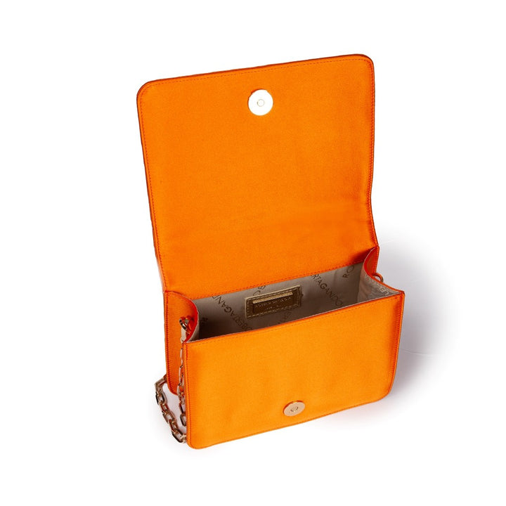 Roberta Gandolfi Sirenetta Mini bag in raso di seta e manico gioiello Saldi