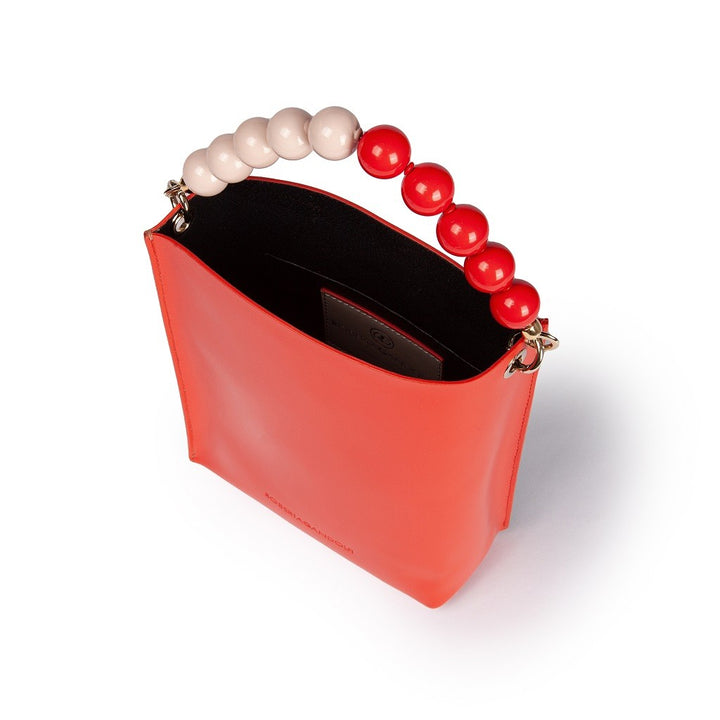 Roberta Gandolfi Zoe mini bag in pelle bicolor e manico gioiello Hotsell