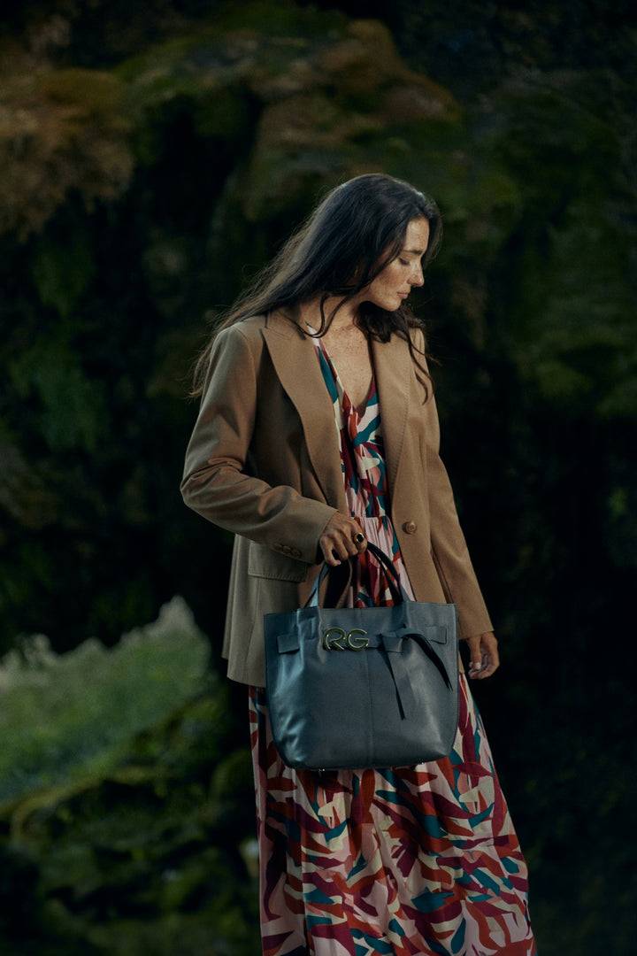 Roberta Gandolfi Dafne medium borsa a mano in pelle con tracolla staccabile Offerta San Valentino