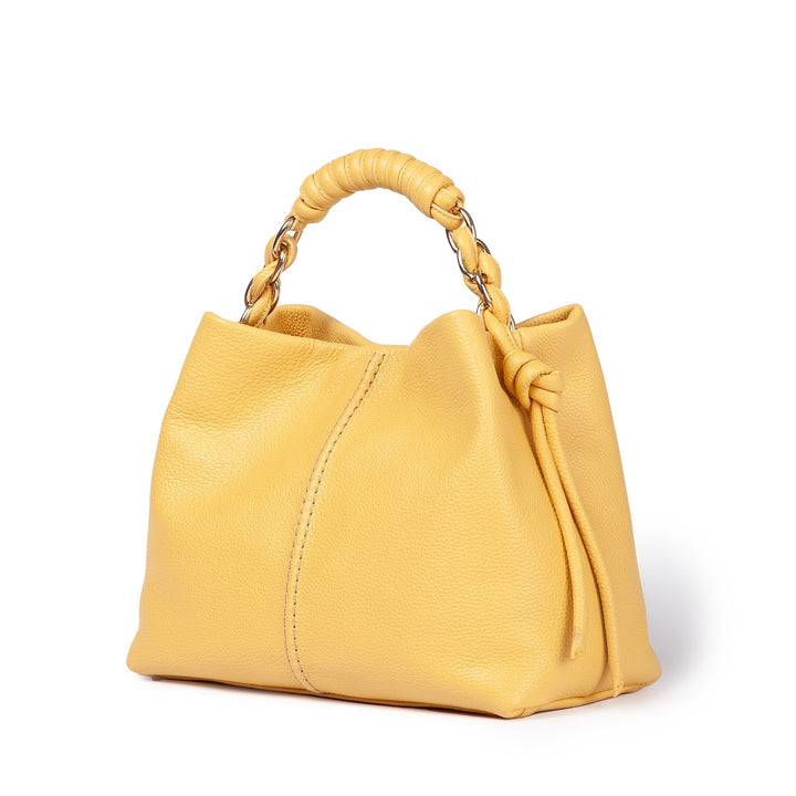 Roberta Gandolfi Amina small borsa a mano in pelle con manico tubolare fasciato e tracolla staccabile Rilascio limitato