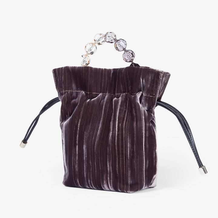 Roberta Gandolfi Sirenetta Tulip Velluto Plissè e manico gioiello Fino al 65% di sconto