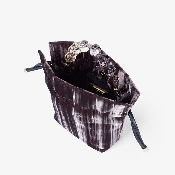 Roberta Gandolfi Sirenetta Tulip Velluto Plissè e manico gioiello Fino al 65% di sconto