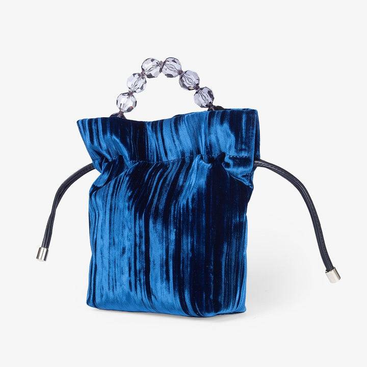 Roberta Gandolfi Sirenetta Tulip Velluto Plissè e manico gioiello Offerta speciale della fabbrica