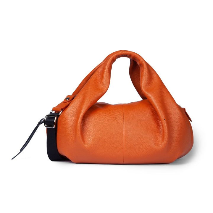 Roberta Gandolfi Emily bowling medium in pelle con tracolla staccabile