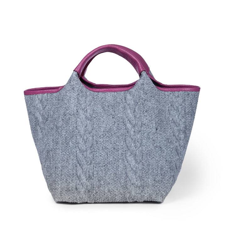 Roberta Gandolfi Joy Wool borsa trasformabile 5 modelli in 1 in tessuto di lana riciclato finiture in pelle di vitello e tracolla staccabile Fino al 55% di sconto
