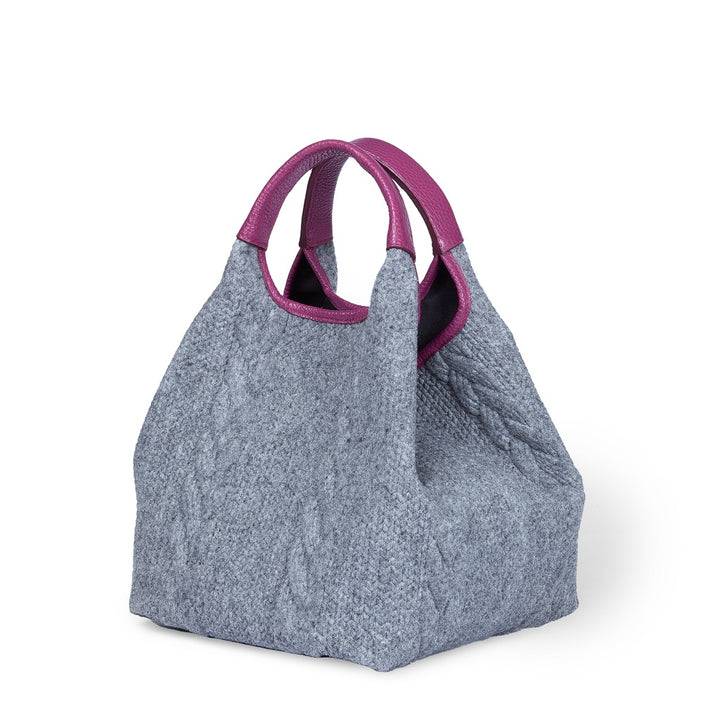 Roberta Gandolfi Joy Wool borsa trasformabile 5 modelli in 1 in tessuto di lana riciclato finiture in pelle di vitello e tracolla staccabile Fino al 55% di sconto