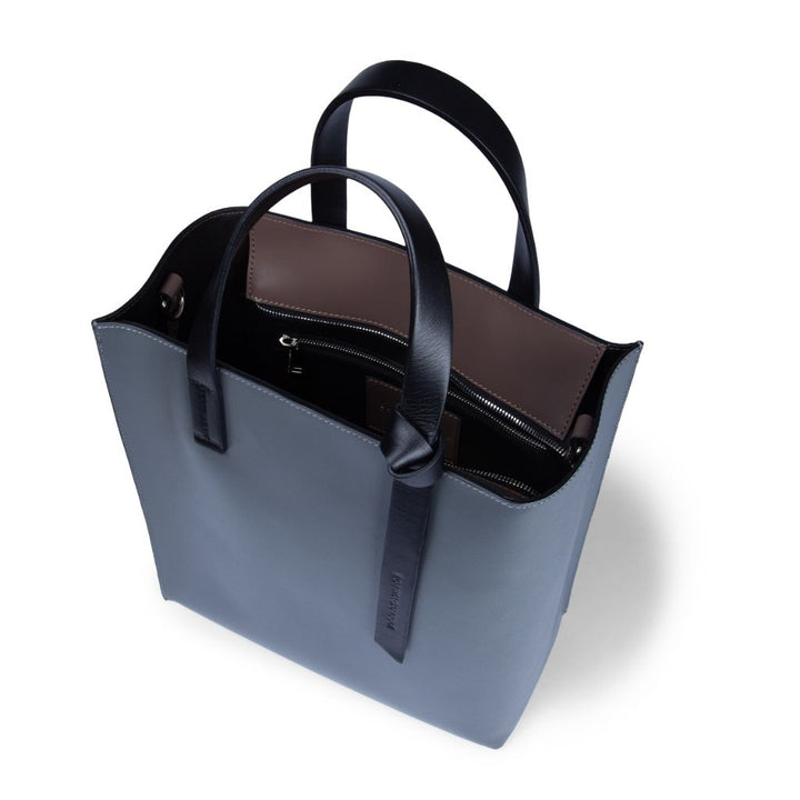 Roberta Gandolfi Arianna Tote borsa in pelle bicolor con tracolla staccabile In vendita