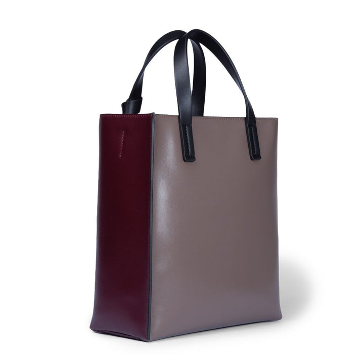 Roberta Gandolfi Arianna Tote borsa in pelle bicolor con tracolla staccabile Duty-free
