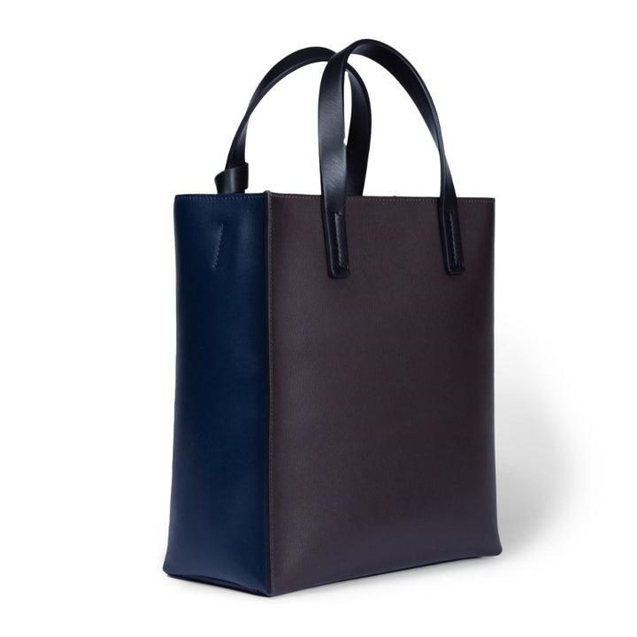Roberta Gandolfi Arianna Tote borsa in pelle bicolor con tracolla staccabile 50% di sconto per tempo limitato