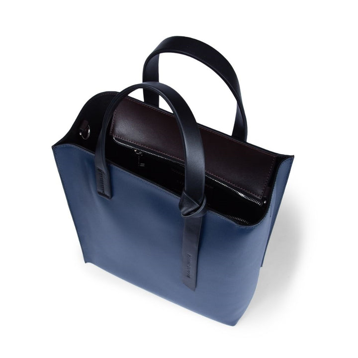 Roberta Gandolfi Arianna Tote borsa in pelle bicolor con tracolla staccabile 50% di sconto per tempo limitato