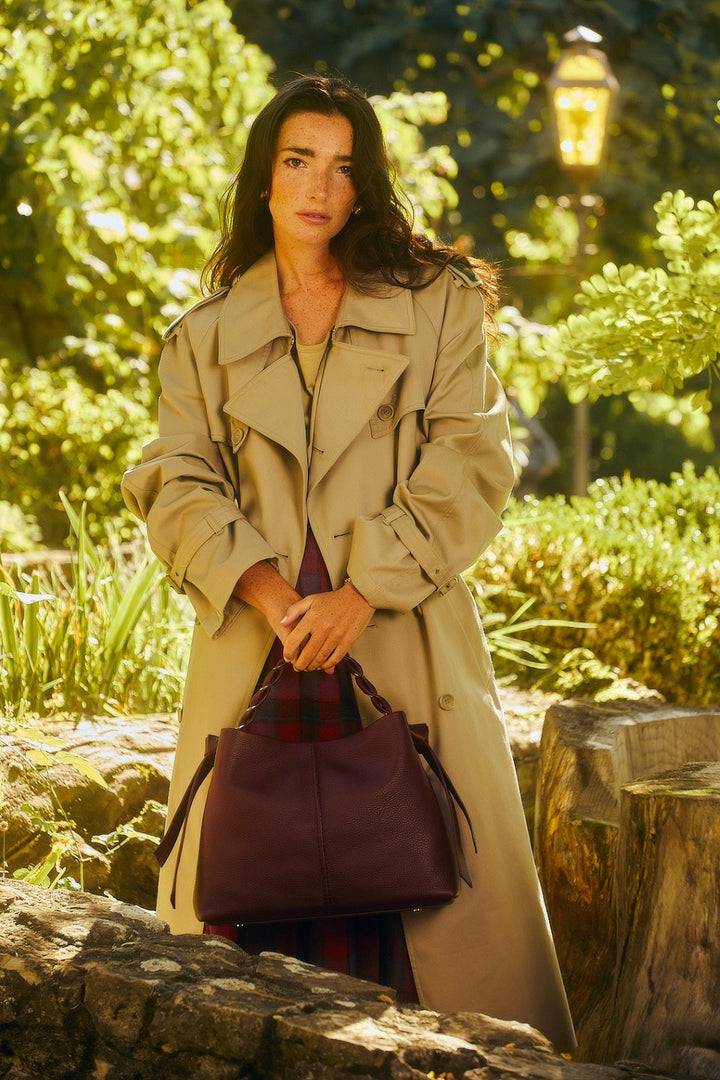 Roberta Gandolfi Asia Large borsa a mano in pelle con tracolla staccabile Spedizione Gratuita