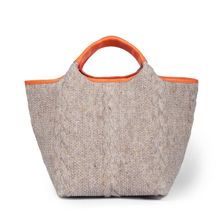 Roberta Gandolfi Joy Wool borsa trasformabile 5 modelli in 1 in tessuto di lana riciclato finiture in pelle di vitello e tracolla staccabile Offerta esclusiva