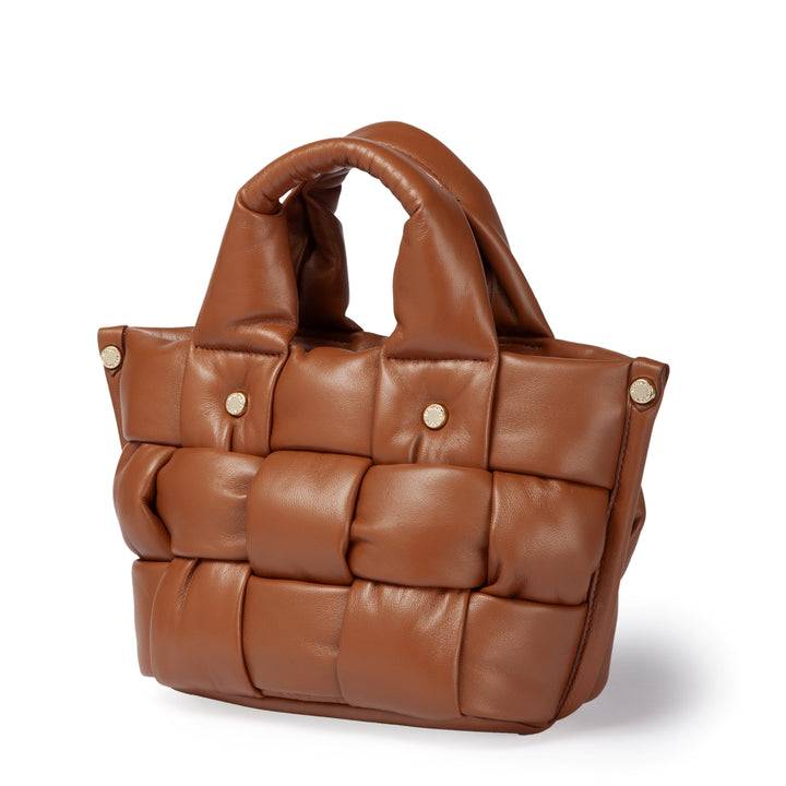 Roberta Gandolfi Greta Mini Nappa borsa in soffice pelle di agnello imbottita ed intrecciata a mano Latest fashion