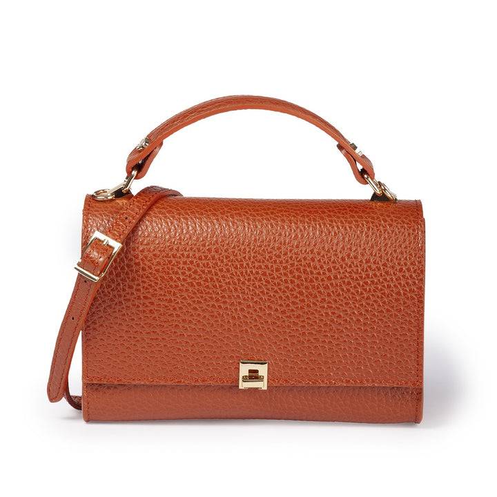 Roberta Gandolfi Elodie compact crossbody borsa in pelle con tramezza interna e tasca esterna con tracolla staccabile e regolabile Offerte esclusive