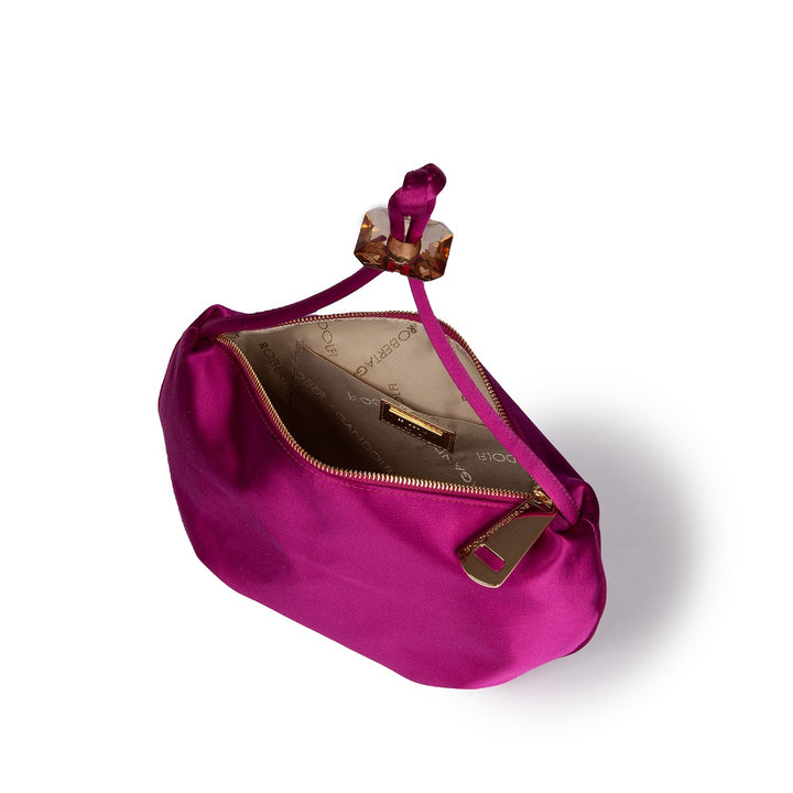 Roberta Gandolfi Sirenetta baguette in raso di seta ed elemento gioiello Only for today