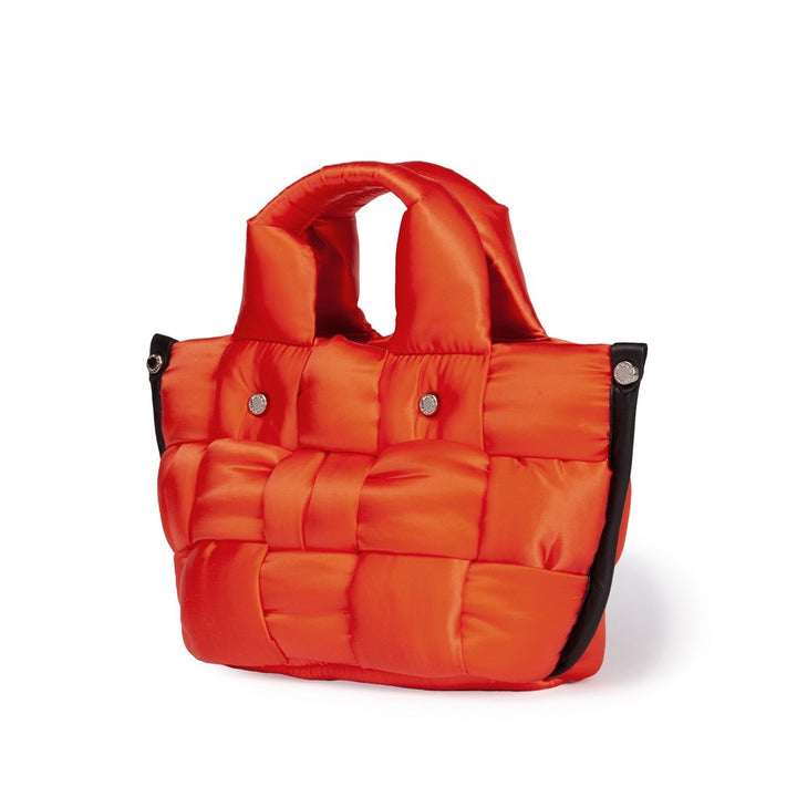 Roberta Gandolfi Greta Mini borsa in tessuto antigoccia imbottita ed intrecciata a mano con finiture in pelle Sconti questo mese