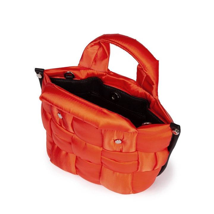 Roberta Gandolfi Greta Mini borsa in tessuto antigoccia imbottita ed intrecciata a mano con finiture in pelle Sconti questo mese