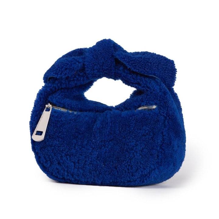 Roberta Gandolfi Bunny Teddy mini bag in shearling con tracolla in pelle staccabile Promozione