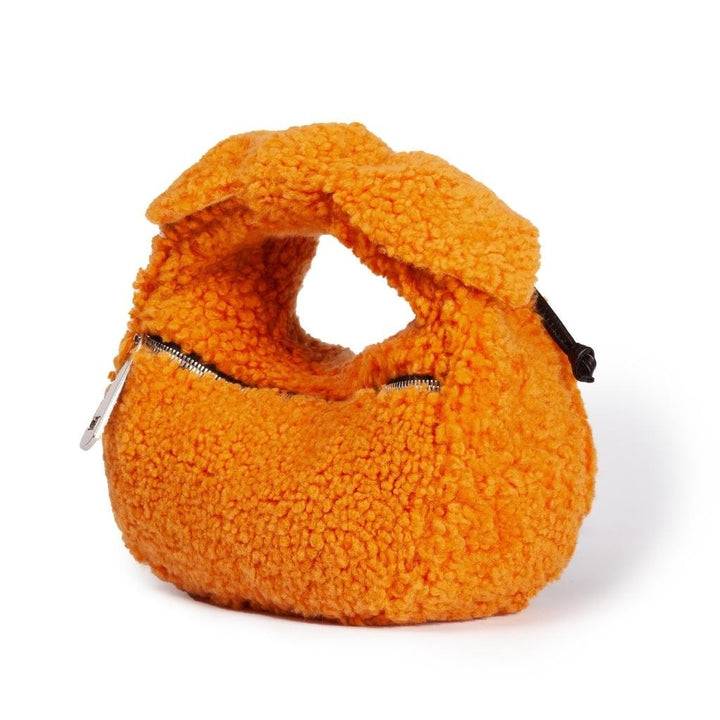 Roberta Gandolfi Bunny Teddy mini bag in shearling con tracolla in pelle staccabile Pezzi Unici