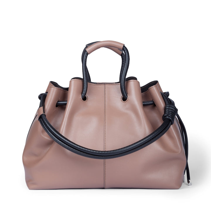 Roberta Gandolfi Gisella Large borsa con doppia portabilità mano o spalla in morbido vitello Shopping online