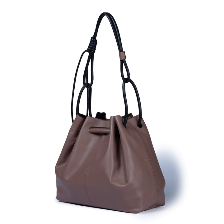 Roberta Gandolfi Gisella Large borsa con doppia portabilità mano o spalla in morbido vitello Vendite stagionali