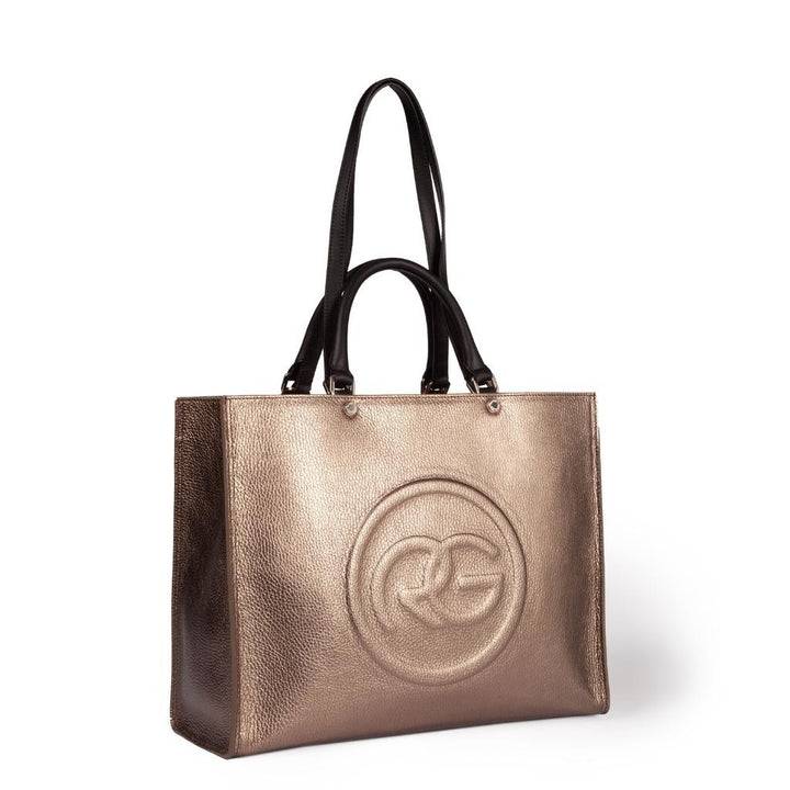 Roberta Gandolfi Roberta Pelle Large Borsa a mano in pelle con doppi spallacci per essere portata a spalla e tramezza Ultimi due giorni