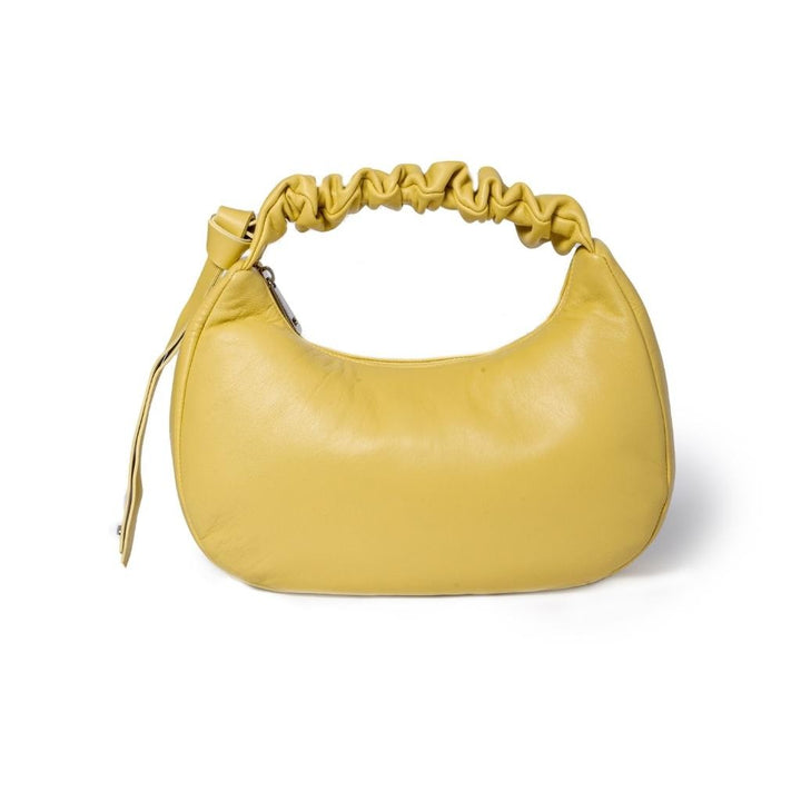Roberta Gandolfi Azzurra Hobo small in morbida pelle nappa con manico arricciato regolabile Italy