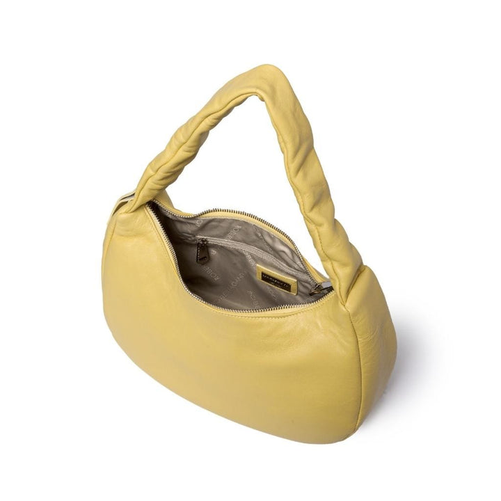 Roberta Gandolfi Azzurra Hobo small in morbida pelle nappa con manico arricciato regolabile Italy