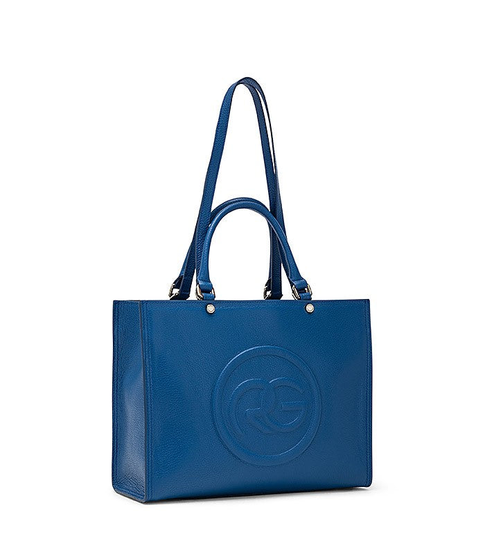 Roberta Gandolfi Roberta Pelle medium Borsa a mano in pelle con doppi spallacci per essere portata a spalla e tramezza Nuovo