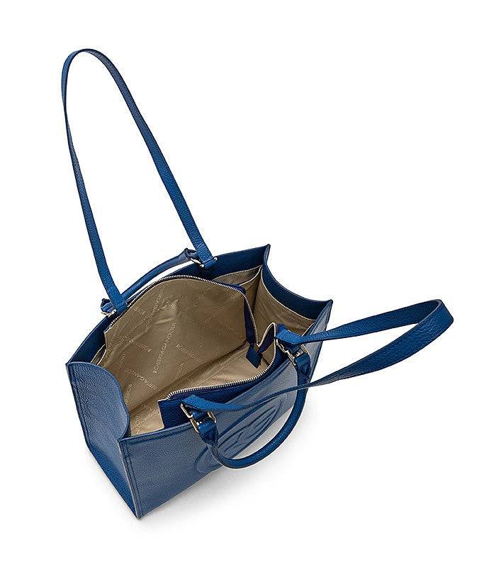 Roberta Gandolfi Roberta Pelle medium Borsa a mano in pelle con doppi spallacci per essere portata a spalla e tramezza Nuovo