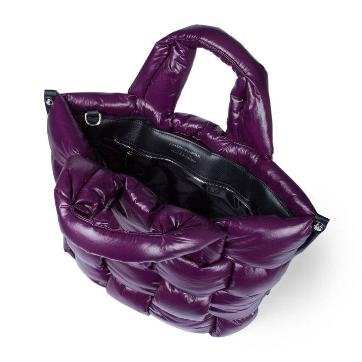 Roberta Gandolfi Greta large borsa in tessuto antigoccia imbottita ed intrecciata a mano con finiture in pelle Convenienza