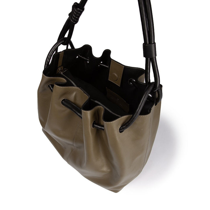 Roberta Gandolfi Gisella Large borsa con doppia portabilità mano o spalla in morbido vitello Outlet