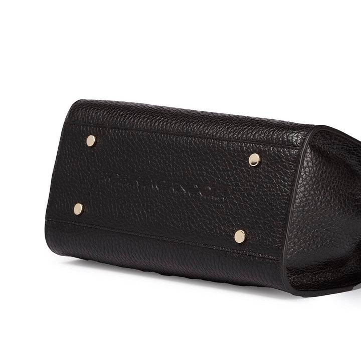 Roberta Gandolfi Frida Handbag in pelle martellata con tracolla logata in tessuto regolabile Vendite Flash