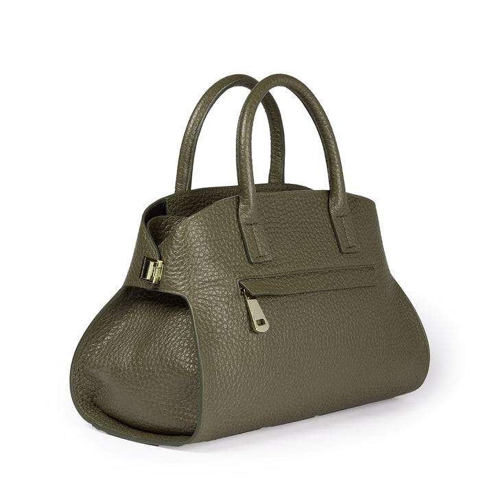 Roberta Gandolfi Elodie bowling small borsa a mano in pelle con tracolla staccabile e regolabile Offerta esclusiva