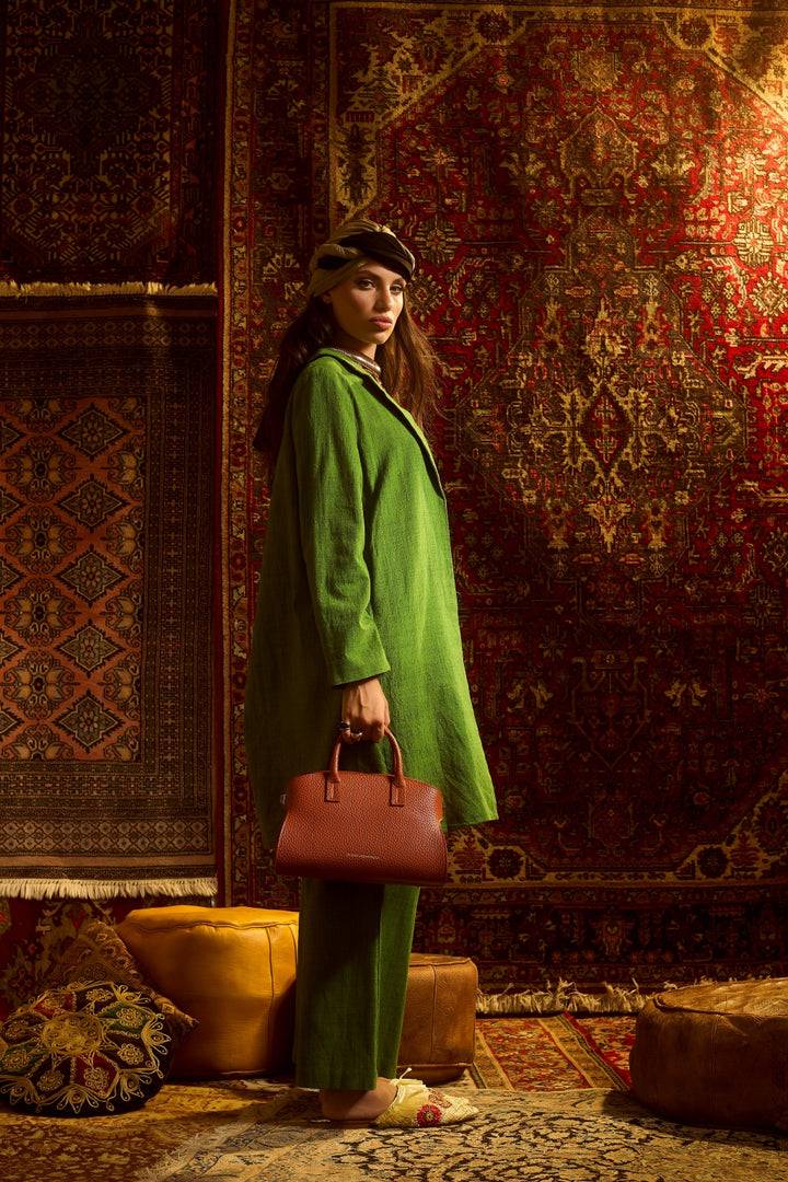 Roberta Gandolfi Elodie bowling small borsa a mano in pelle con tracolla staccabile e regolabile Vendite stagionali