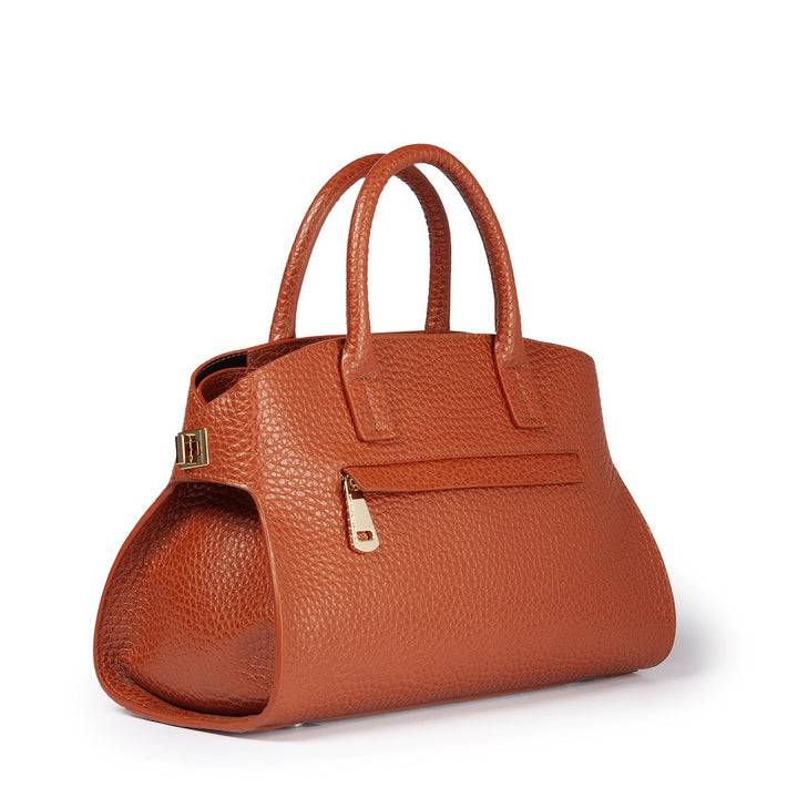 Roberta Gandolfi Elodie bowling small borsa a mano in pelle con tracolla staccabile e regolabile Vendite stagionali