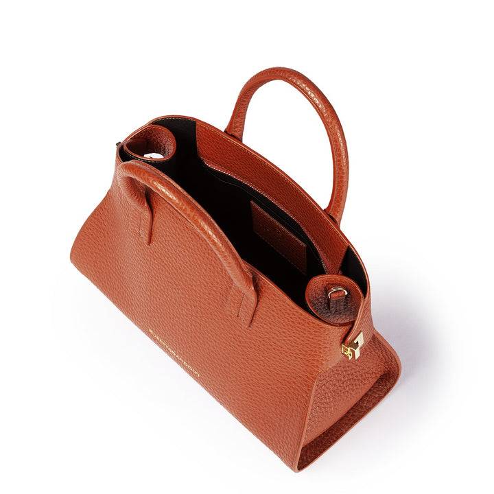 Roberta Gandolfi Elodie bowling small borsa a mano in pelle con tracolla staccabile e regolabile Vendite stagionali