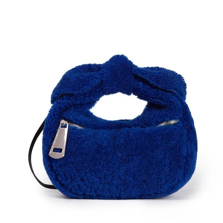 Roberta Gandolfi Bunny Teddy mini bag in shearling con tracolla in pelle staccabile Offerte speciali