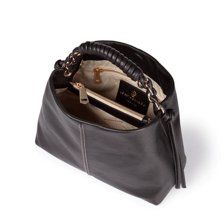 Roberta Gandolfi Amina small borsa a mano in pelle con manico tubolare fasciato e tracolla staccabile Latest stili