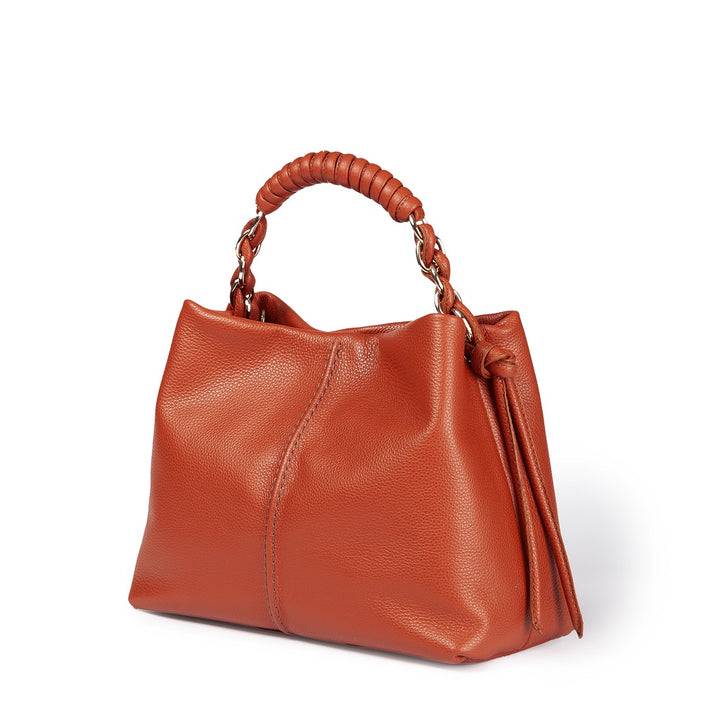 Roberta Gandolfi Amina small borsa a mano in pelle con manico tubolare fasciato e tracolla staccabile Ultimi due giorni
