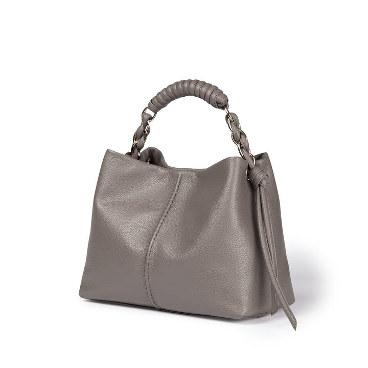 Roberta Gandolfi Amina small borsa a mano in pelle con manico tubolare fasciato e tracolla staccabile Ultimo giorno