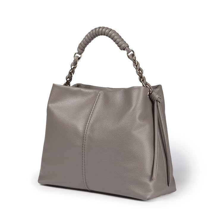Roberta Gandolfi Amina large borsa a mano in pelle con manico tubolare fasciato e tracolla staccabile Sostegno trimestrale