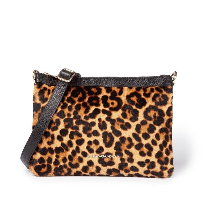 Roberta Gandolfi Alice Pony small borsa in cavallino e pelle martellata con tracolla regolabile e staccabile Solo un giorno rimasto