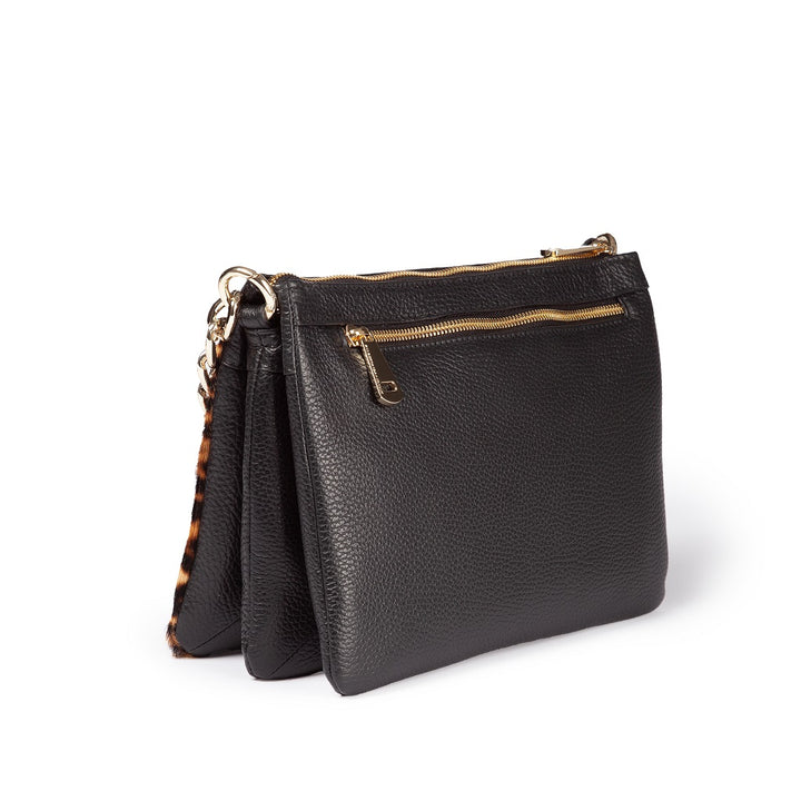 Roberta Gandolfi Alice Pony small borsa in cavallino e pelle martellata con tracolla regolabile e staccabile Solo un giorno rimasto